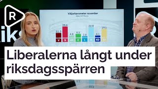 Liberalerna långt under riksdagsspärren i SVTNovus [upl. by Fedora]