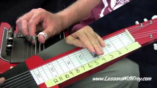 LAP STEEL LESSONS  HD  Lap Steel Basics Vol 1  Part B by Troy Brenningmeyer [upl. by Etnaled419]