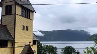 Strong nature landscape along the road 55 Vadheim Høyanger Balestrand in 5 min august norway [upl. by Adnohser]