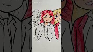 Desenho de Lupita Roberta e Mia de Rebelde rbd fanart rebelde [upl. by Lauzon739]