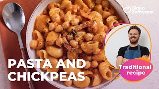 PASTA and CHICKPEAS  the TRADITIONAL RECIPE ❤️😍 [upl. by Clawson]