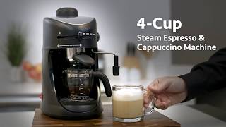 4 Cup Espresso amp Cappuccino Machine [upl. by Polad]