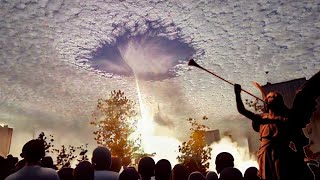 Apocalyptic trumpets sound in the sky they recorded it Not recommended for nervous people [upl. by Swayder401]