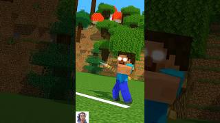 Herobrine  Javelin Throw Game In Minecraft shorts [upl. by Luella]