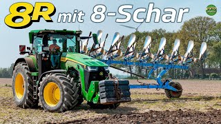 Howto Ecken auspflügen🧐 8R 370  LEMKEN 8Schar😈 [upl. by Lenrad]