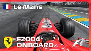 Ferrari F2004  Le Mans 2023 Onboard Lap  Assetto Corsa [upl. by Joashus]