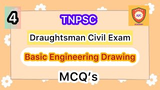 TNPSC  Draughtsman Civil ExamBasic Engineering DrawingMCQ’s  4 [upl. by Mesics]