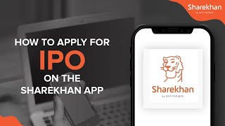 How To Apply For IPO via UPI On The Sharekhan App  Sharekhan [upl. by Nylisoj]