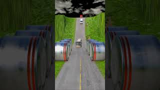 Cars amp Cargo Van vs Hydraulic Crush  BeamNGdrive [upl. by Eniretak]