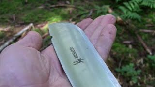 Großes BushcraftMesser im Arbeitseinsatz Das Brusletto Villmann  Bushcraft Lexikon [upl. by Ahtibbat]