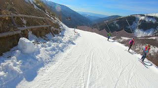 Jasna Chopok Ski 34abc 31a The long run on the south side 53km 920m descent Gimbal 4K sunshine [upl. by Thrift660]