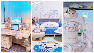 Cinnamoroll room makeover💙Shopping haul compilation cindyasmr [upl. by Starlin]