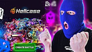 I WON EVERY CASE BATTLE ON HELLCASE HELLCASE PROMO CODE [upl. by Eart211]