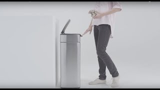 simplehuman rectangular steel touchbar trash can  30L [upl. by Latif]