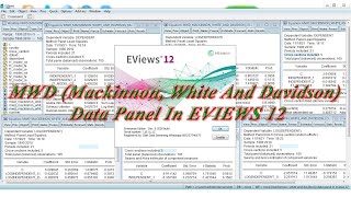 MWD Mackinnon White And Davidson Data Panel In EVIEWS 12 [upl. by Ramiah]