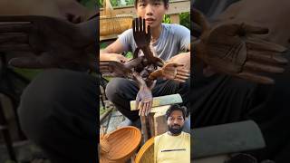 Amazing work  🫶🌸 shorts woodworking bamboo amazingfacts craft woodcarving shortsvideo funny [upl. by Nner]