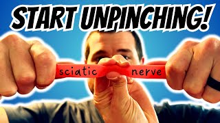 3 Easy Exercises to UNPINCH Your Sciatic Nerve [upl. by Aronaele]