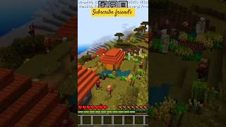 Villager amp iron golem village 😱minecraft TechnoGamerzOfficial YouTube shorts [upl. by Gunthar]