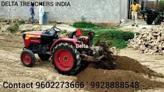 Mini portable trencher from Delta trencher India [upl. by Etezzil861]