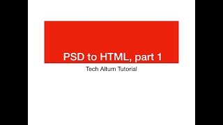 PSD to HTML Tutorial  convert psd to Html [upl. by Onileva421]