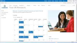 Como criar um calendário no SharePoint 2013 [upl. by Elene]