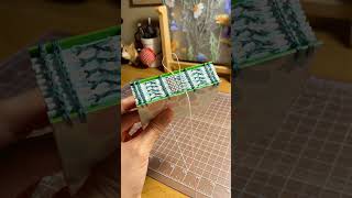 Bookbinding ASMR  book binding stitching  weaving [upl. by Llezo178]