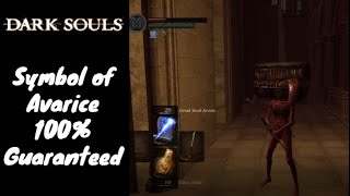 Dark Souls Remastered  How to get the Symbol of Avarice 100 Guaranteed Method [upl. by Whitaker]