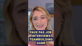 Faux Pas Job Interviews  Large group game groupgames icebreaker teambuilding [upl. by Malchus797]