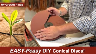 DIY Sandpaper Discs for the Shopsmith Conical Sander amp Replacing Worn Sandpaper [upl. by Sholeen]