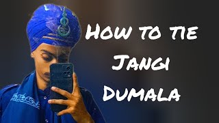 JANGI DUMALA IN 5 MIN  dastar nihangsingh dumala crown [upl. by Alema]