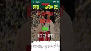 BRIVIDI Mahmood  Blanco Karaoke SANREMO 2022 [upl. by Grail825]