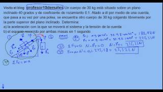 Planos inclinados y poleas ejercicios exámenes parte 1 [upl. by Eelyak]