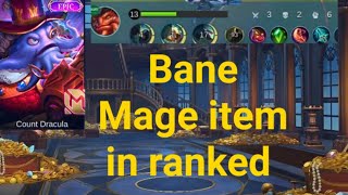 Bane Mage Item My strategy Best For Exp Laner In Ranked Mode Mlbb Bane [upl. by Casey]