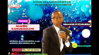 KUNESHA ISI LE MERCREDI LE 30 102024 PASTEUR OLIVIER DUSABE [upl. by Philps]