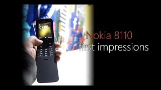 Nokia 8110 4G First Look  Hands on  Launch   MWC 2018 [upl. by Philips]