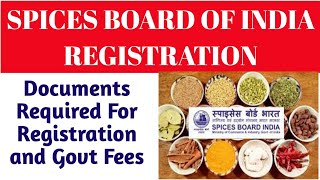 Spices board RegistrationLicence Document Required For Registration  RCMC Spices Board of India [upl. by Nareht]