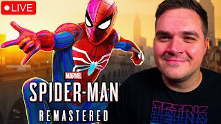 LIVE SpiderMan Platinum Trophy Hunt on Hard Mode [upl. by Hgiellek]