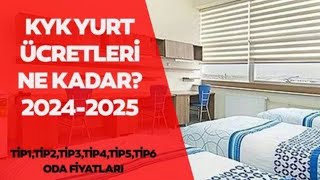 KYK YURT ÜCRETLERİ ZAMLANDI 20242025 YURT TİPLERİNE GÖRE KYK YURT ÜCRETLERİ [upl. by Linson]