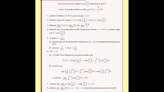 Fonction definie par integrale Exercice 2 [upl. by Leonore]