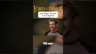 John RhysDavies is a Legend ❤  Lord of The Rings  Behind The Scenes [upl. by Idnic]