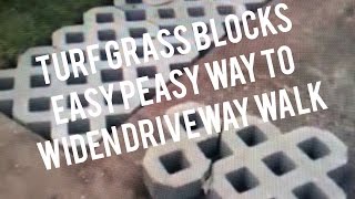 How to Install Turf Grass Block Paving Stones for Driveway Sidewalk Patio [upl. by Kama468]