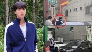 BTSs Jin was seen coming out of Yujeongs restaurant without a strict escort Whats going on [upl. by Cone]