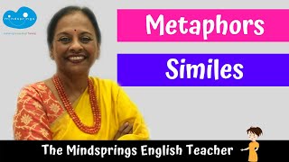 Metaphors and Similes  Metaphors in songs  How to make a Metaphor  English Grammar Lesson [upl. by Volney]