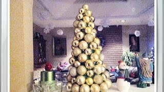 How to Make Christmas Ornament Tree for Under 10 [upl. by Lodovico153]