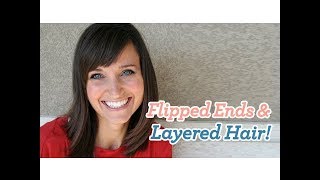 Flipped Ends  Layered Hair  Cute Girls Hairstyles [upl. by Keli914]