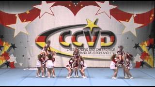 RMNord2015  Shells Allstars  Junior Allgirl Cheer Level 4 [upl. by Asserrac]