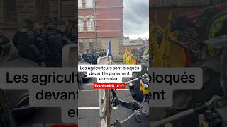 bauern vs polizei in frankreich 🇫🇷🚜 bauerndemo demo protest police traktor news [upl. by Netneuq]