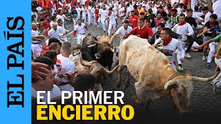 SAN FERMÍN 2024  Así ha sido el primer encierro de los Sanfermines en Pamplona  EL PAÍS [upl. by Moreno667]