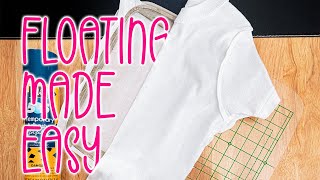 How To Float A Shirt For Embroidery  Embroidery For Beginners [upl. by Heidie351]