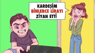 Kardeşim Ailemizin Tonlarca Parasını Oyunlara Harcadı [upl. by Llereg]